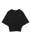 Undercover Button-detailed Short-sleeve T-shirt In Black