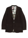Undercover Button Single-breasted Blazer In Brown