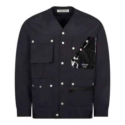 Undercover Button Through Jacket In Black