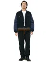 Undercover Button-up Bomber Jacket In Navy Blue