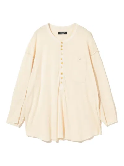 Undercover Button-up Long-sleeve Shirt In Neutral