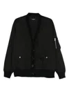 Undercover Buttoned Bomber Jacket In Black