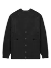 Undercover Buttoned Raglan-sleeve Cardigan In Black