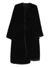 Undercover Buttoned-trimmed Coat In Black