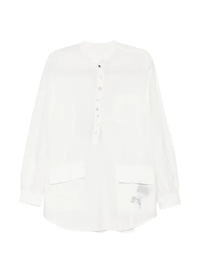 Undercover Button-placket Pocket-detail Shirt In White