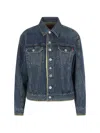 Undercover Button-up Denim Jacket In Blue