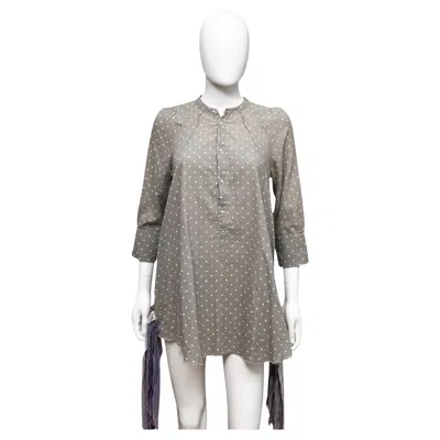 Pre-owned Undercover By Jun Takahashi S/s 2012 Fringe Polka Dot Grey Shirt Size Xs In Gray