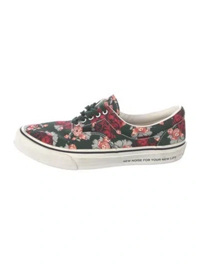 Pre-owned Undercover Canvas Floral Print Sneakers In Multi
