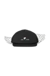 Undercover Cap With Detachable Net Black