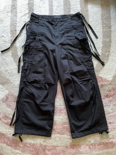 Pre-owned Undercover Cargo Pants With Straps In Black