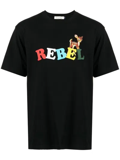 Undercover Cartoon-print Cotton T-shirt In Black