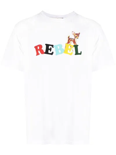 Undercover T-shirt Mit Cartoon-print In White