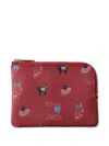 Undercover Cat-print Zip-around Pouch