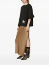 Undercover Chain-embellished Boxy Top In Black