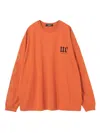 Undercover Chain-print Long-sleeve T-shirt In Orange