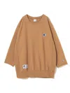 Undercover Tan Champion Edition Beaded Logo Appliqué Sweatshirt