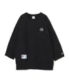 Undercover Oversized Black T-shirt With Logo Patches In Black
