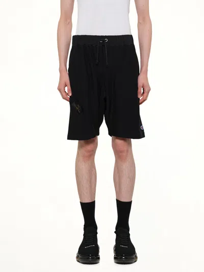 Undercover Champion X Uc Sweatshorts In Black