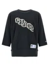 Undercover Champion X Sweatshirt Crew Neck Graphic Print In Black