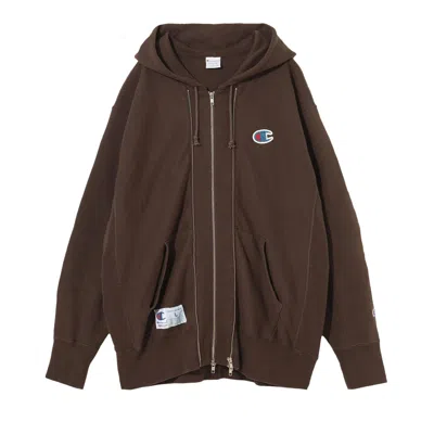 Pre-owned Undercover Champion Zip-up Hoodie 'brown' | Men's Size Xxl