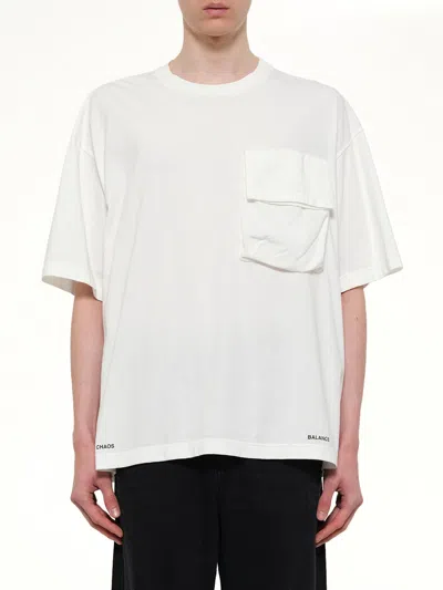 Undercover Chaos Balance Pocket T-shirt In White