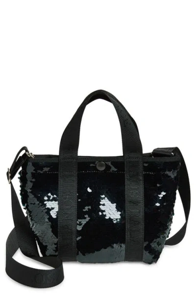 Undercover Chaos/balance Paillette Tote In Black