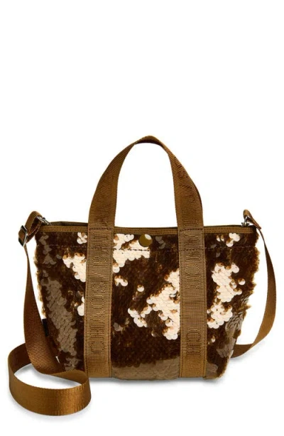 Undercover Chaos/balance Paillette Tote In Brown