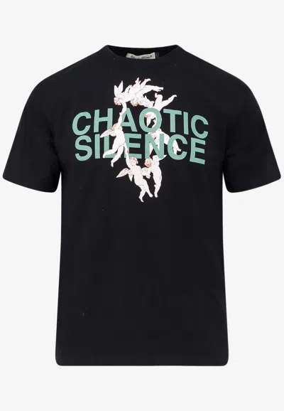 Undercover Chaotic Silence Logo T-shirt In Black