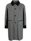 UNDERCOVER CHECK-PRINT SINGLE-BREASTED COAT