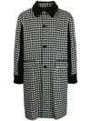 Undercover Check-print Single-breasted Coat