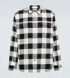 Undercover Checked Cotton Shirt In White Ck
