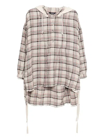 Undercover Checked Hoodie