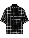 Undercover Graphic-print Zip-up Shirt In 黑色