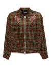 Undercover Karierte Jacke Mit Reissverschluss