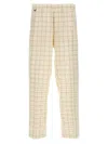 Undercover All-over Checkered Pants With Elastic Waistband In Multi