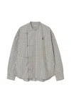 Undercover Check-pattern Shirt In Blue