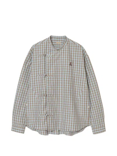 Undercover Check-pattern Shirt In Blue