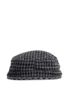 Undercover Check-pattern Wool Cap In Multi