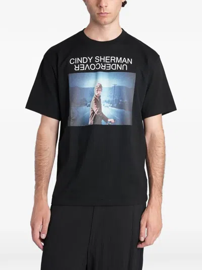 Undercover Cindy Sherman Photographic Print T-shirt In Black