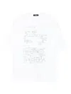 Undercover Circuit-diagram Graphic T-shirt In White