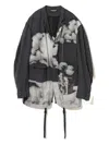 Undercover Cloud-print Button Jacket In Multi