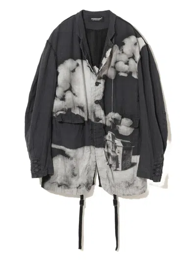 Undercover Cloud-print Button Jacket In Multi
