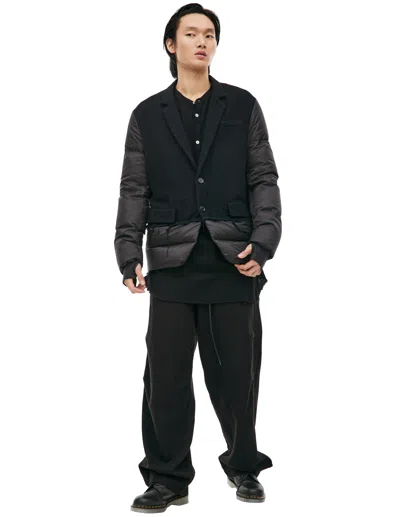 Undercover Combination Jacket With Buttons In Black