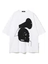 Undercover Con 3 Megaphone-print T-shirt In White