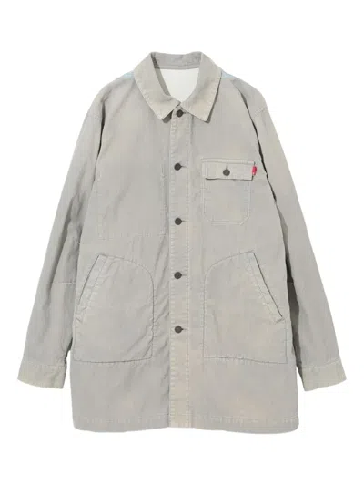 Undercover Corduroy-effect Shirt In Gray