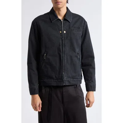 Undercover Cotton Canvas Blouson Jacket In Black