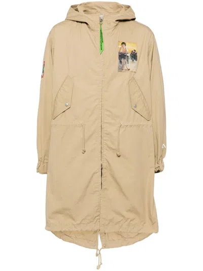 Undercover Cotton Coat In Brown