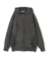 Undercover Gray Distressed Hoodie In Black
