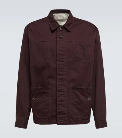 Undercover Cotton Overshirt In Dark Brown