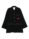 Undercover Cotton Shirt Jacket In Black